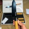 Thermomixer 4-piece Japanese Knife Set – Self-sharpening Blades With Wooden Handles
